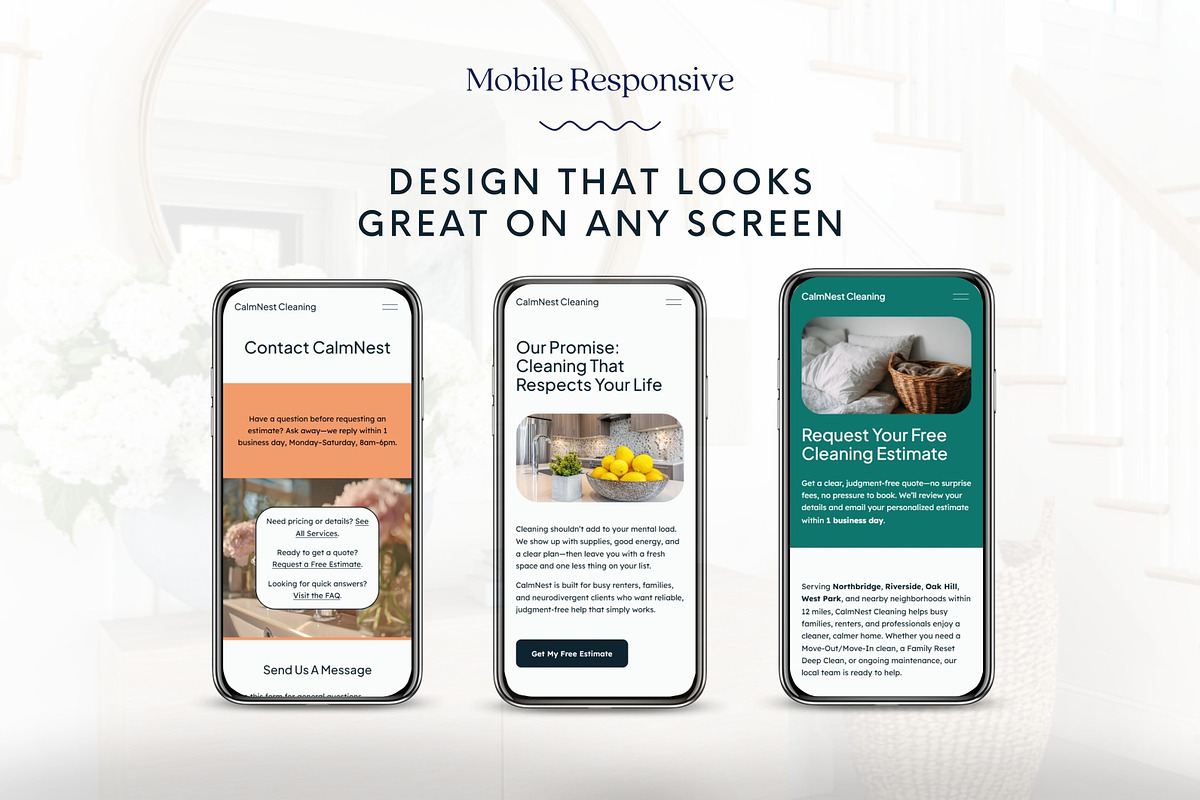 Cleaning Squarespace Template preview 4