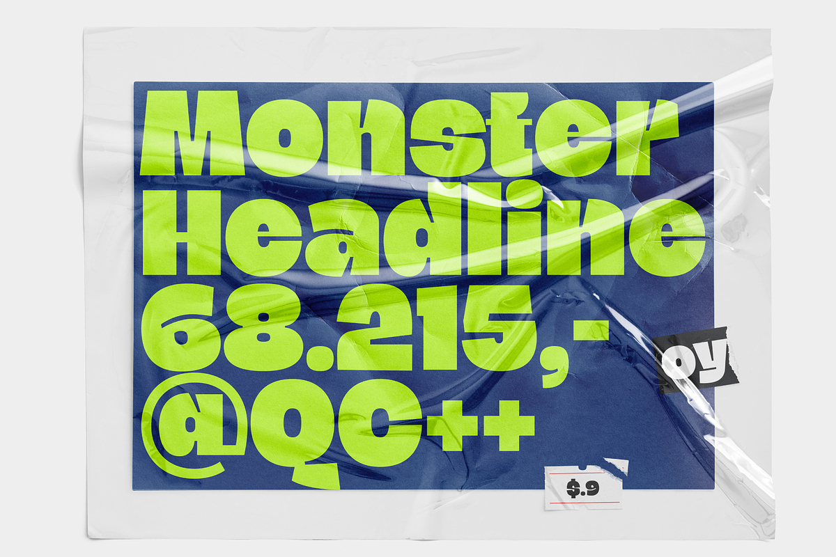 Blogh; Fat and Quirky Display Font, a Sans Serif Font by Eko Bimantara (Photo 9 of 9)