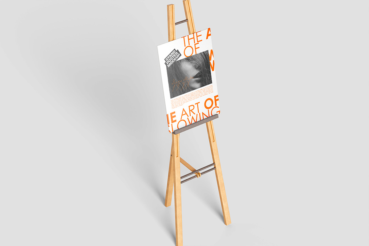 Stand Poster Mockup, an Advertising Mockup by Pikachudesign (Photo 2 of 5)