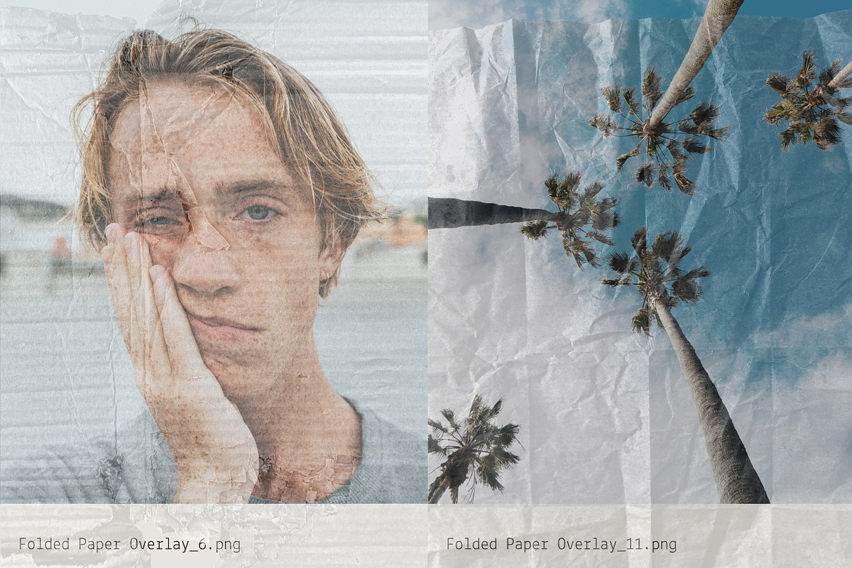Folded: Paper Crease Overlays, a Texture Graphic by Anastasiia VNSK (Photo 14 of 19)