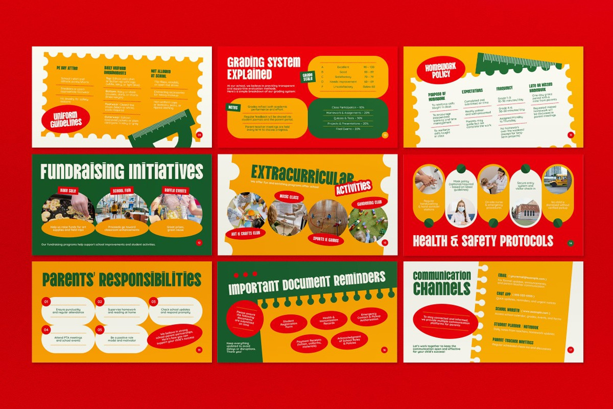 PTA Event PPT, a Presentation Template by graphicook