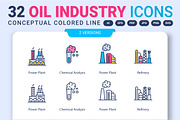 32 Oil Industry Icons, an Outline Icon by vectorstank (Thumbnail 1 of 6)