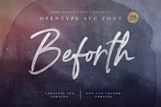Beforth - OpenType SVG Font, a Serif Font by Greg Nicholls (Thumbnail 1 of 10)