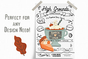 Coffee Pumpkin Spice Season Clipart, an Illustration by Bridgett Stahlman Design (Thumbnail 3 of 5)