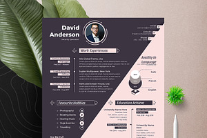 Modern Resume Cv Template Word Pages