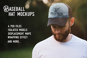 Baseball hat mock up