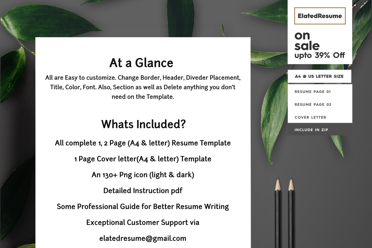 Resume Template 3 pages, a Resume Template by Axpand (Photo 5 of 5)