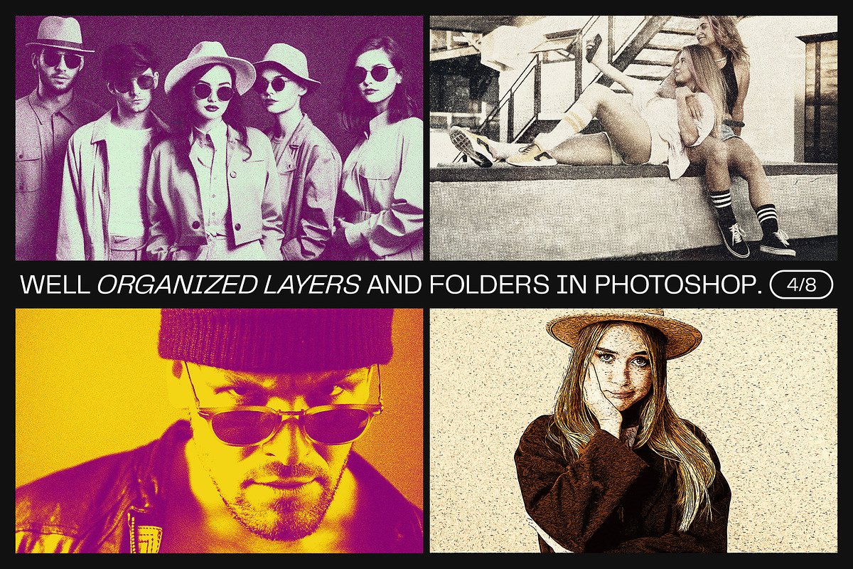 12 Photo Effect Templates, a Layer Style Add-On by iDoodle Studio (Photo 4 of 6)