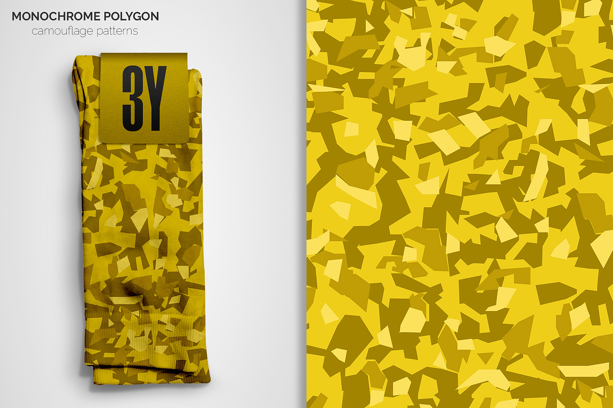 Polygon Camouflage Patterns, a Pattern Graphic by 3Y_Design (Photo 6 of 6)