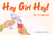 Happy Hour | Fun Handwritten Font, a Handwritten Font by Collette Collabs (Thumbnail 4 of 5)