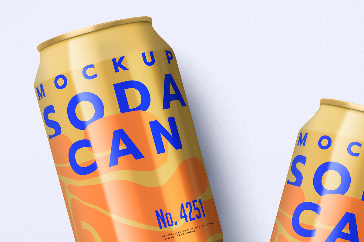 Soda Can Mockup, a Product Mockup by MockupCraft (Photo 3 of 4)