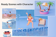 Summer 3D Kit – Objects & Character, an Object 3D Model by KetrinDesigner (Thumbnail 9 of 13)