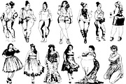50 fashion body positive girls, a Decorative Illustration by AnastasiyaOleynik (Thumbnail 3 of 6)