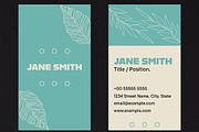 Minimalist Business Card Leaves, a Templates & Theme by studiogstock (Thumbnail 3 of 3)