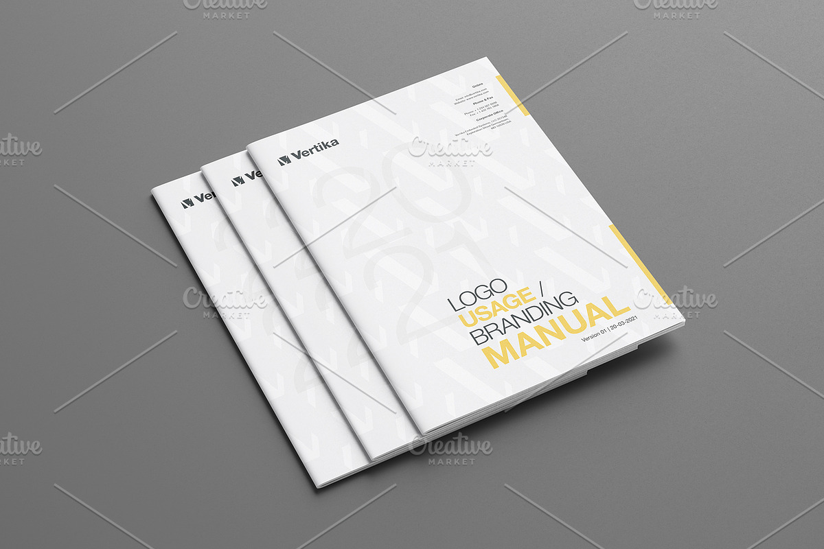 Brand Manual - REAL TEXT, a Brochure Template by Mastergfx (Photo 2 of 13)