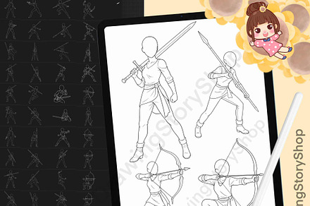 140 Procreate Fighting Stamp Brushes