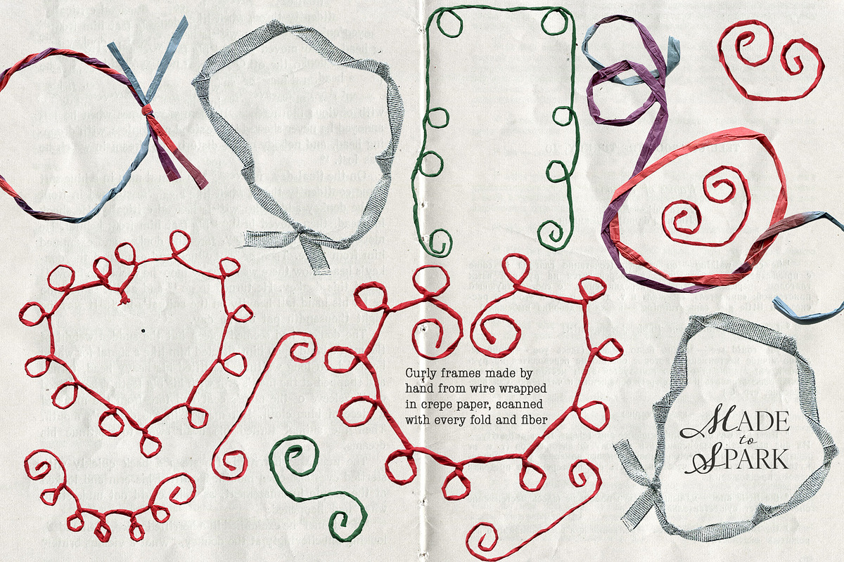 Christmas collage backgrounds frames, an Object Graphic by Yuliya Derbisheva (Photo 9 of 15)