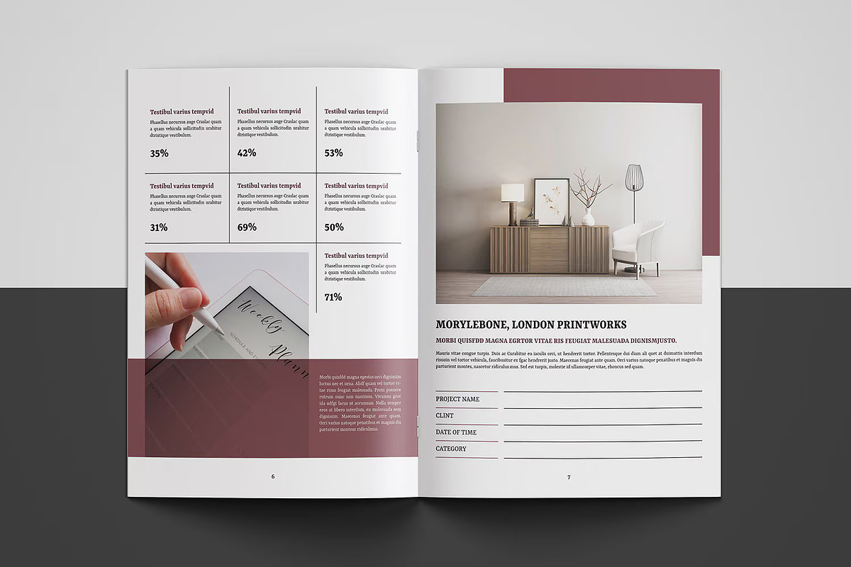 Portfolio Template, a Brochure Template by Template Shop (Photo 9 of 10)