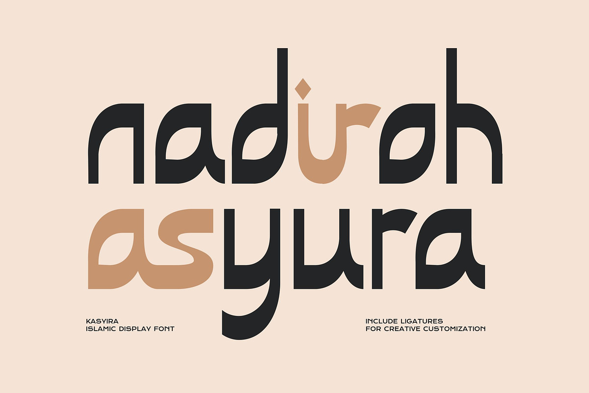 Kasyiro - Islamic Display Font, a Font by Imoodev (Photo 2 of 5)