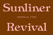 Sunliner Revival Retro Font, a Serif Font by Tropical Type (Thumbnail 12 of 12)