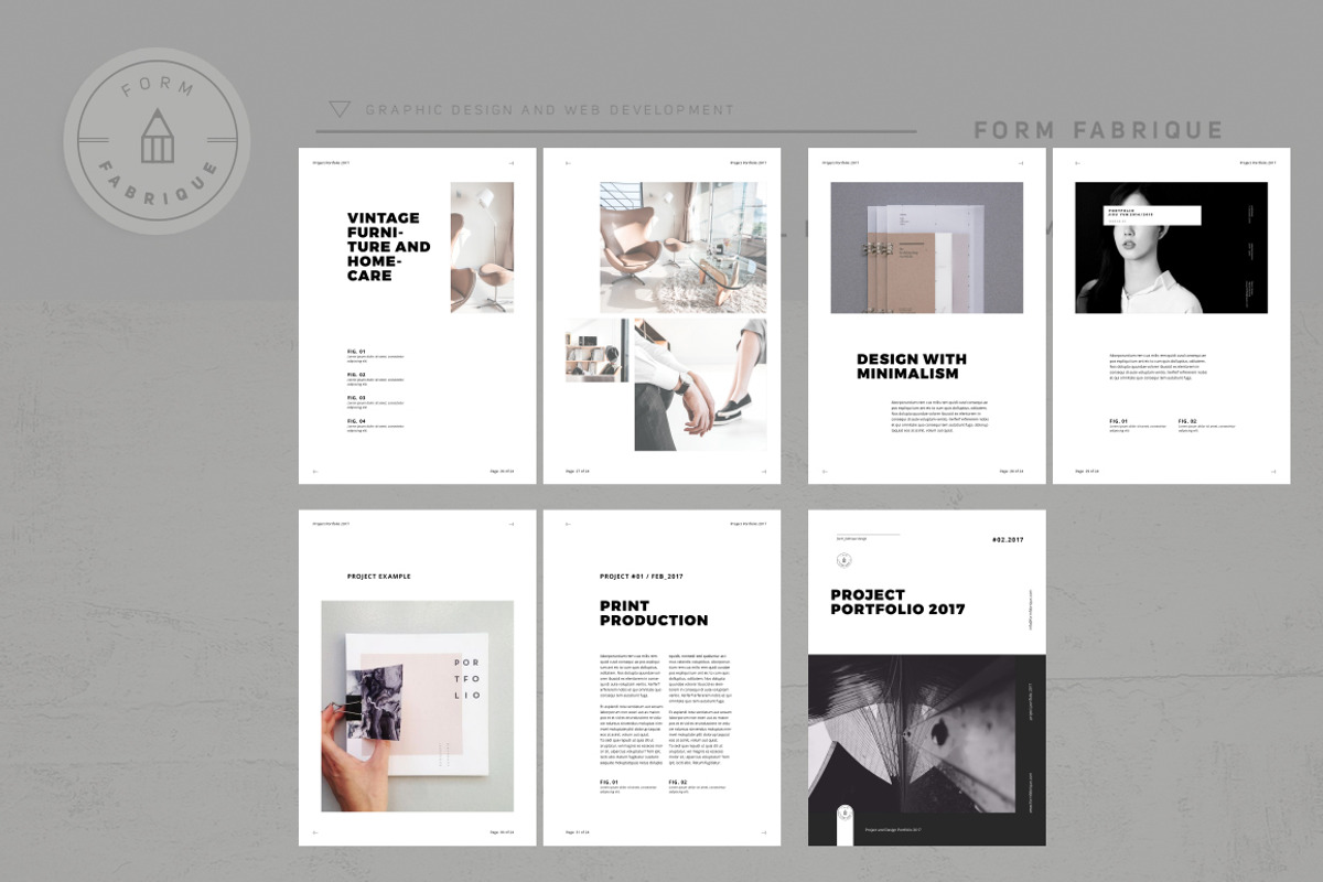 Minimalism Portfolio, a Brochure Template by Form Fabrique (Photo 5 of 16)
