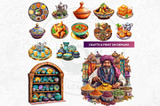 Morocco Travel clipart Set, a Decorative Illustration by ThatsDesignArt (Thumbnail 9 of 10)