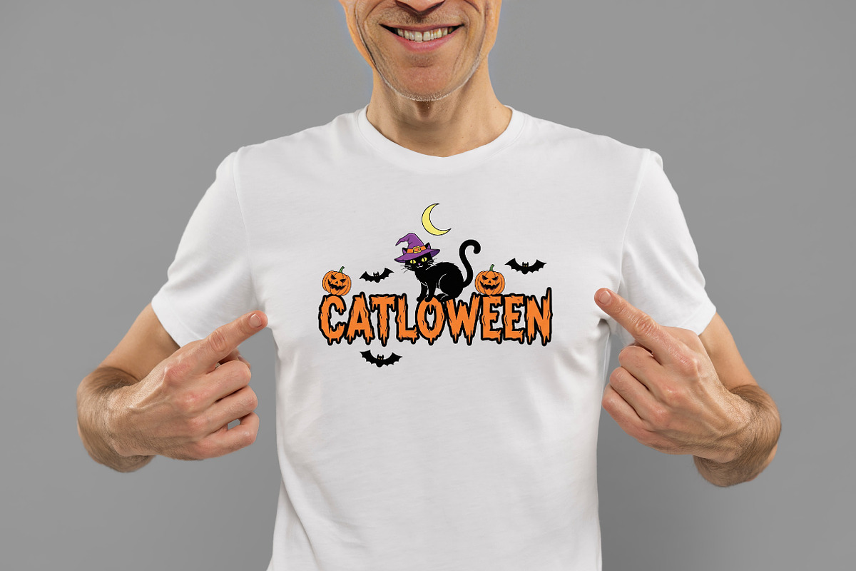 Funny Halloween Catloween Png, an Illustration by Daily.Designs (Photo 2 of 5)