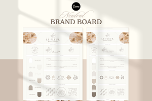 Neutral Brand Board, a Branding & Logo Template by Creatif Foundry