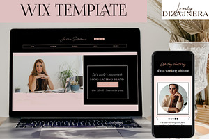 Wix Website Template Marketer