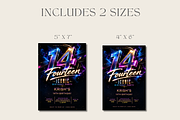 14th Birthday Invitation Template, an Invitation Template by InvitingStorys (Thumbnail 6 of 11)