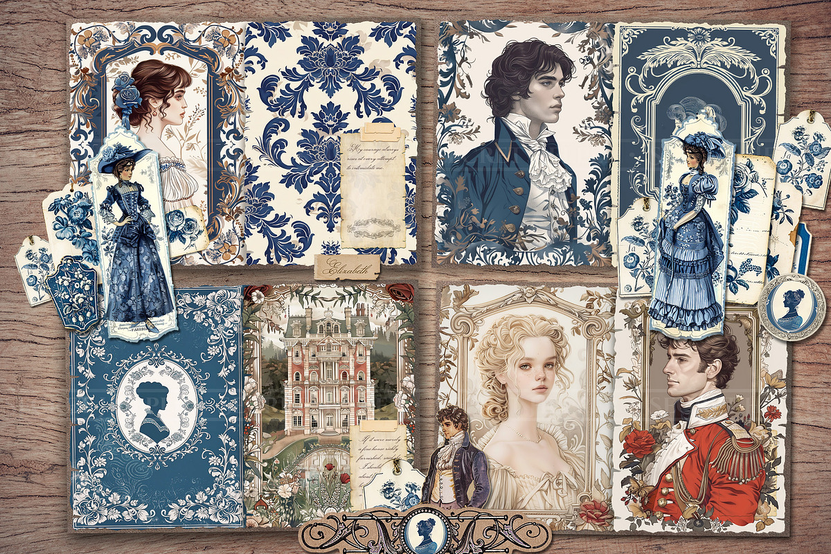 Pride and Prejudice Scrapbook Kit, a Person Illustration by Secret Helper (Photo 3 of 8)