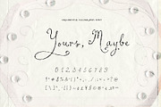 Yours, Maybe - Calligraphy Font, a Script Font by Mneme (Thumbnail 6 of 8)