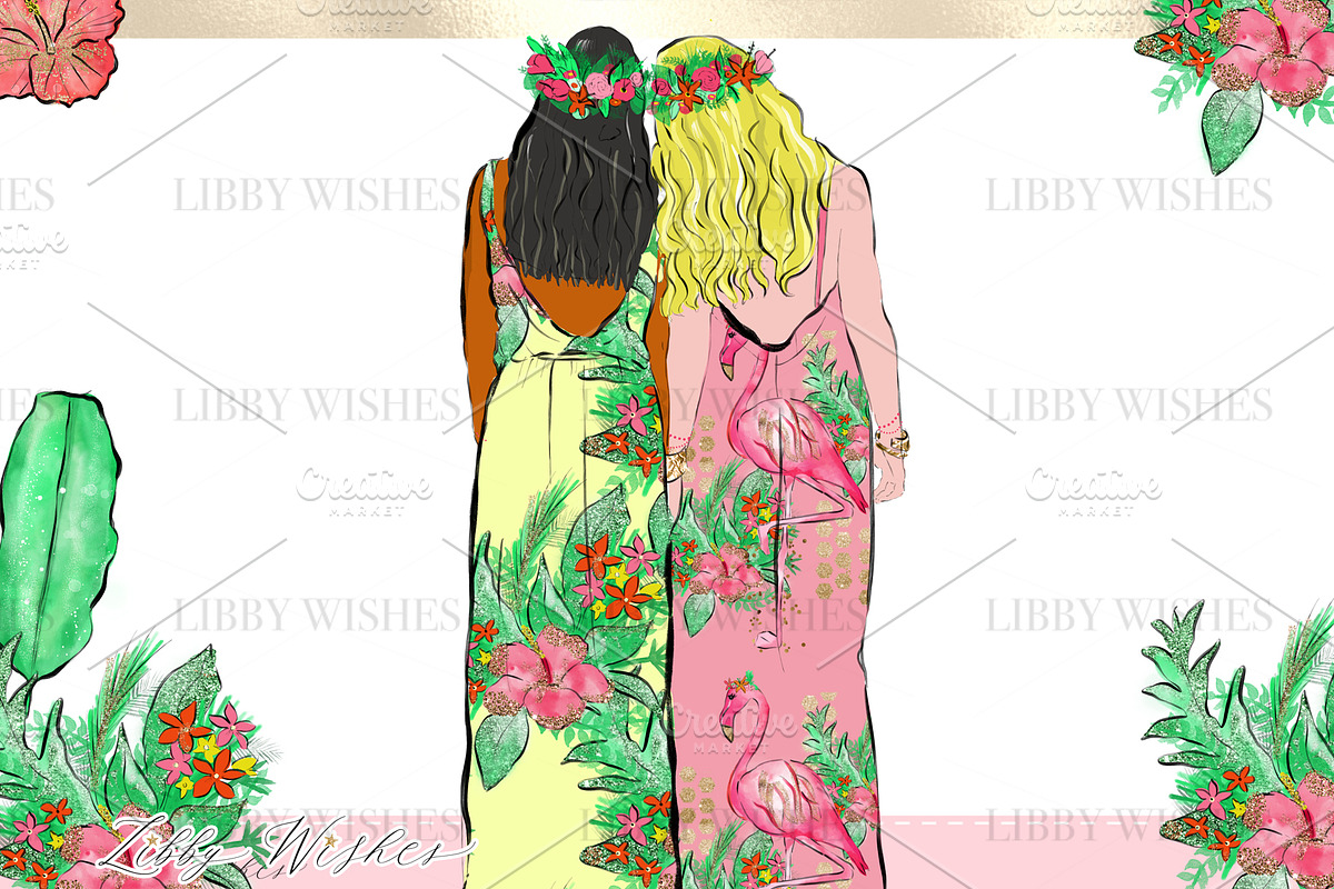 Palm Springs Tropical Clipart, an Animal Illustration by Libby Wishes (Photo 19 of 19)