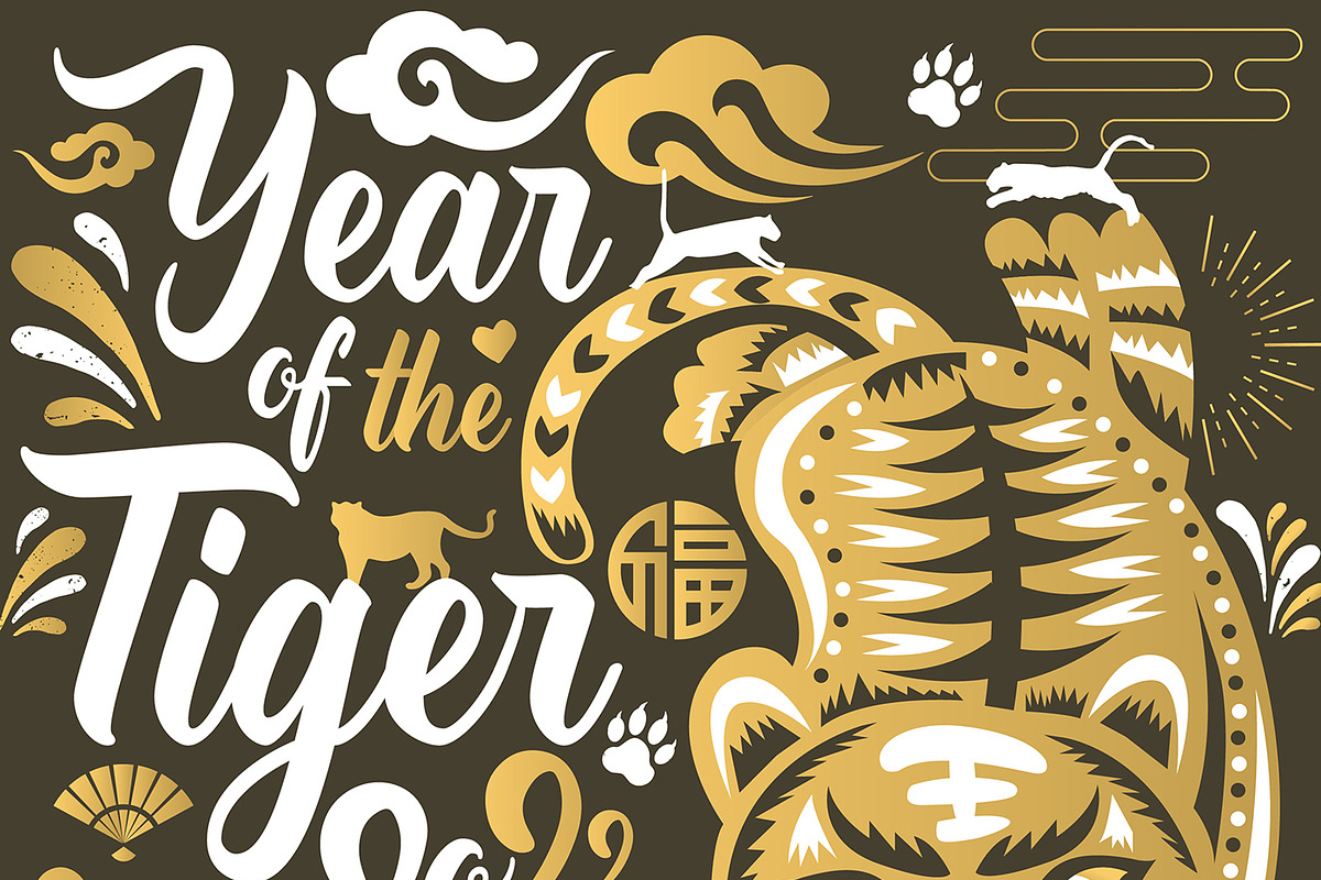 Chinese New Year 2022 TIGER, an Illustration by www.lemongraphic.design (Photo 1 of 7)