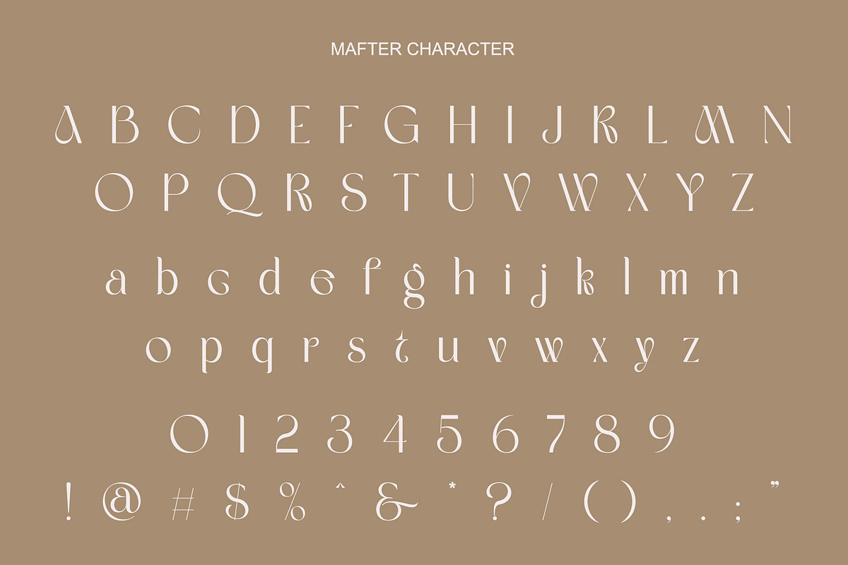Mafter Elegant Serif Typeface, a Serif Font by Alfinart (Photo 9 of 10)