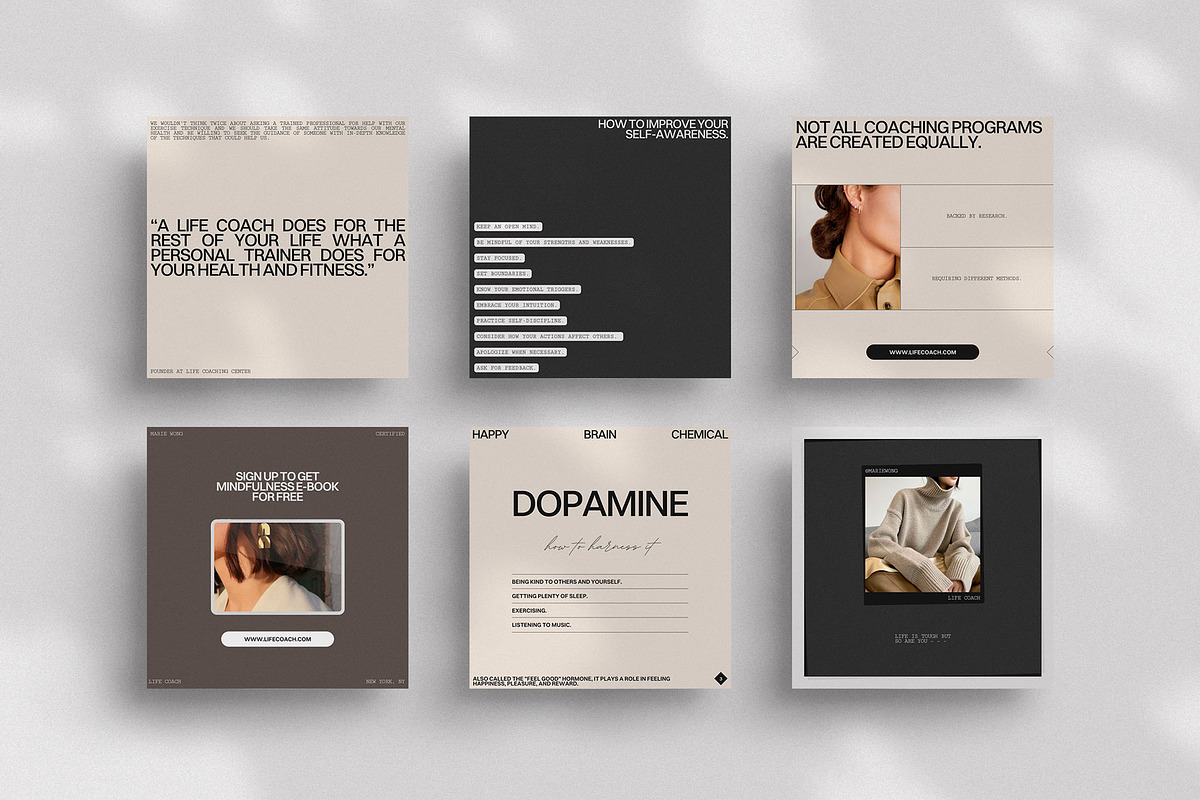 Life Coach Instagram Post, a Social Media Template by Moscovita Studio (Photo 13 of 20)