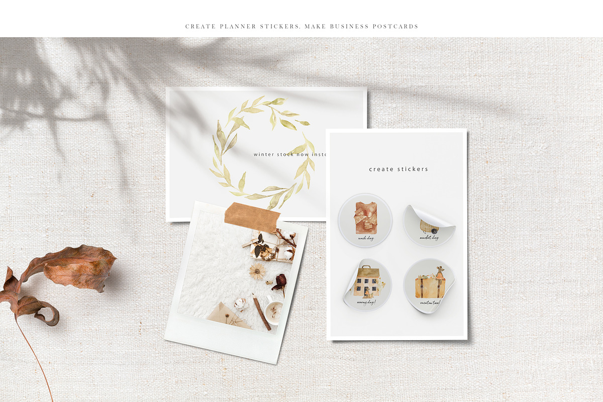Scandi Nursery Watercolor Collection, a Texture Illustration by Creativeqube Design (Photo 15 of 18)