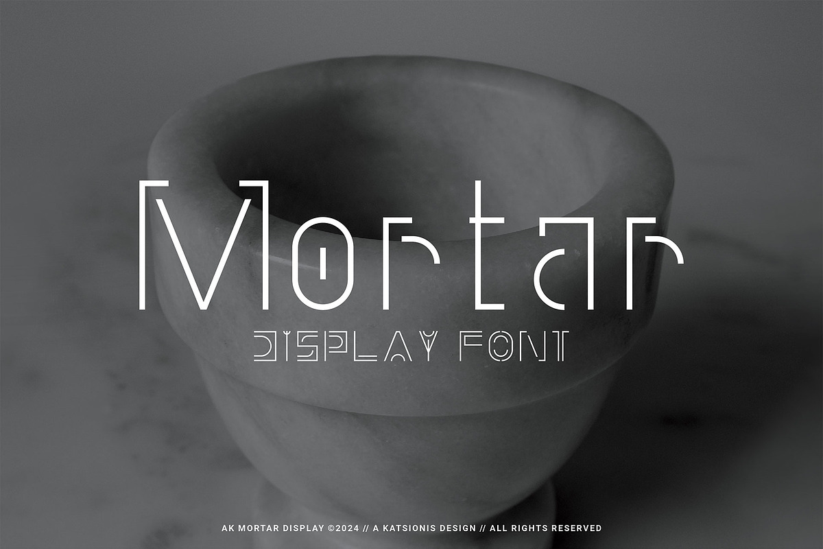 Mortar Display Font, a Font by Crafted by AKD (Photo 1 of 8)