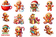 Christmas Gingerbread Man Cookie Cli, an Illustration by Designworld (Thumbnail 3 of 4)