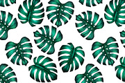 Monstera seamless patterns, a Pattern Graphic by ARTVracovska (Thumbnail 4 of 6)