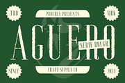Aguero Serif Rough, a Serif Font by Craft Supply Co. (Thumbnail 1 of 8)
