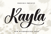 Kayla | Script Font, a Handwritten Font by Scratchones (Thumbnail 1 of 9)