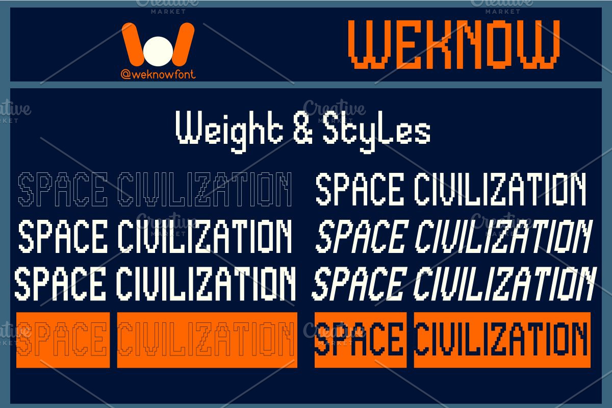 Space Civilization font, a Font by weknow (Photo 7 of 8)