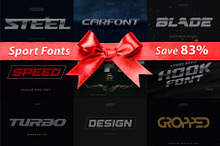 Sport Fonts Bundle / Save 83%