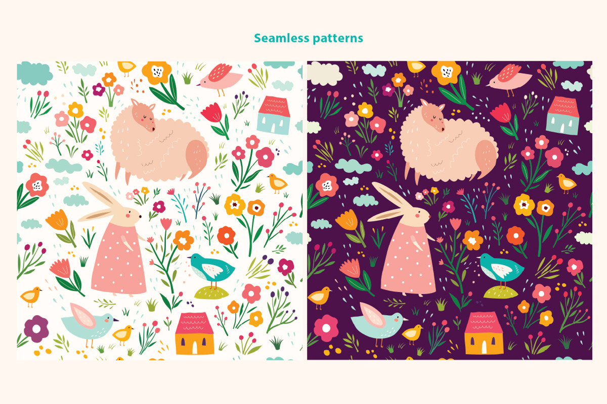 Happy Easter collection, an Animal Illustration by MoleskoStudio (Photo 6 of 9)