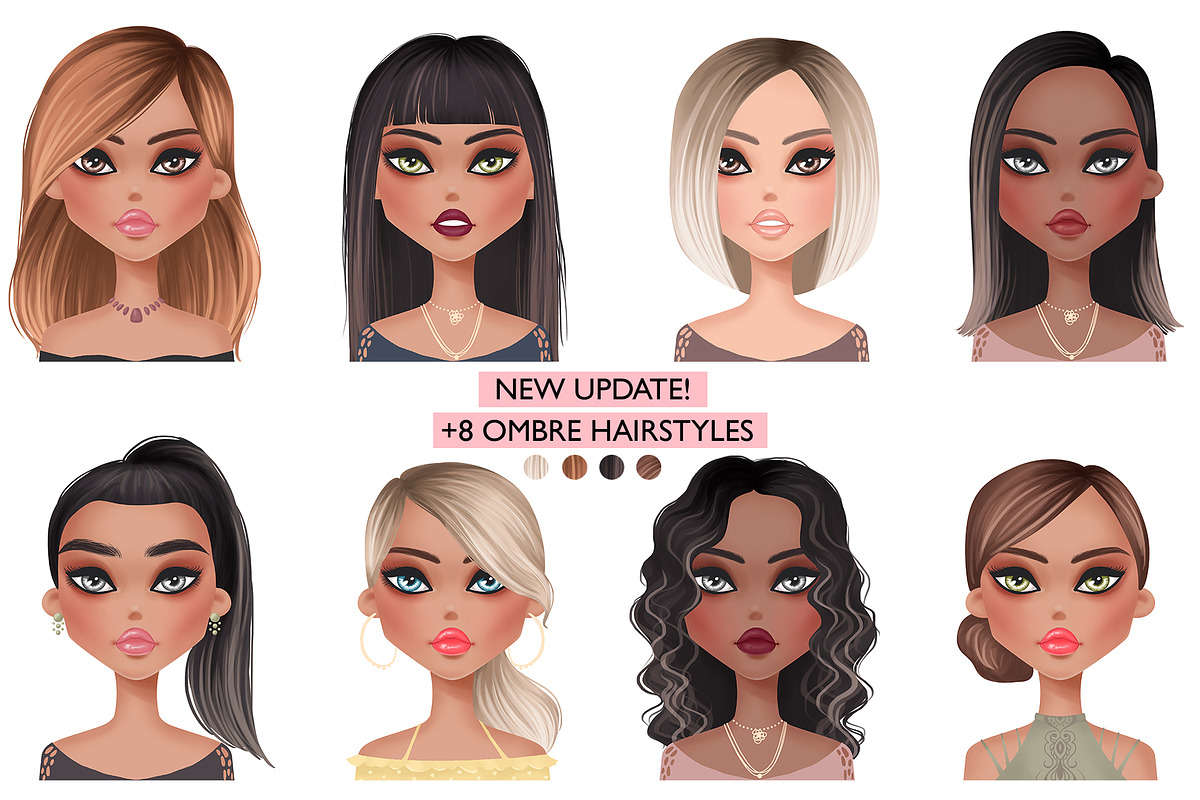 Girls portrait creator., a Person Illustration by Yana Lesiuk (Photo 2 of 11)