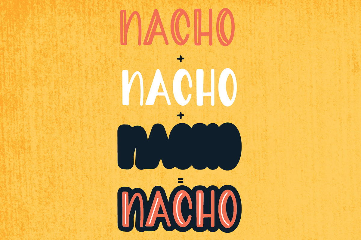Nacho Type - Stackable Font Family preview 3
