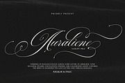 Auraliene Script Pro, a Script Font by Romiecreative (Thumbnail 1 of 12)
