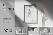 Photo Frame Mockup, a Print Template by Pexelcorner (Thumbnail 1 of 8)