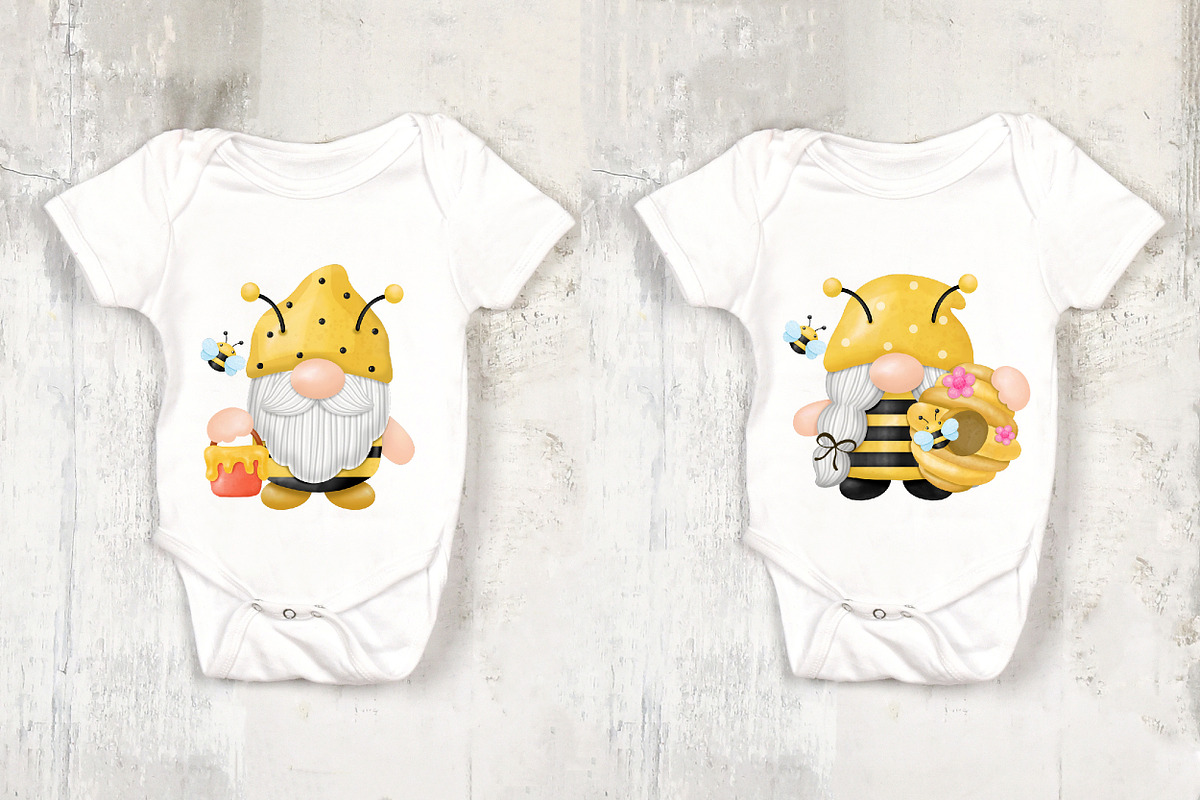 Gnomes Honey Bee Watercolor, an Animal Illustration by Noey smiley (Photo 4 of 7)
